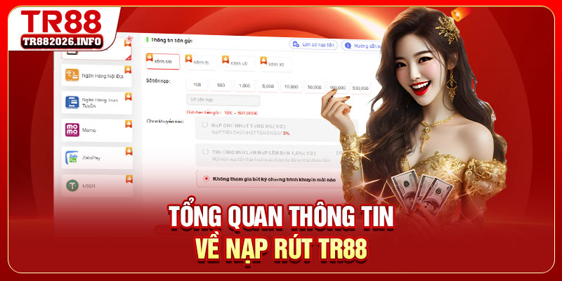 Tổng quan thông tin về nạp rút TR88